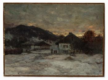 Winter Landscape by 
																			Anders Andersen-Lundby