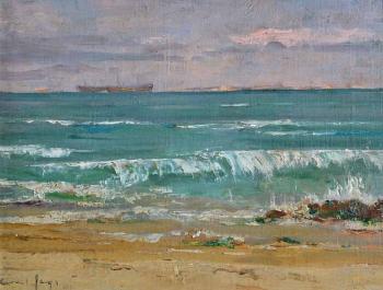 View to Rottnest Island by 
																	Lionel Hornabrook Jago