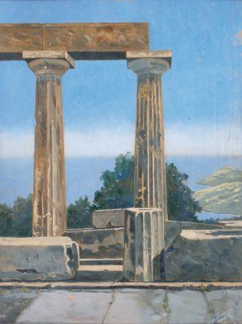 Le temple d'Egine (Grèce) by 
																	 Prince Nicholas of Greece