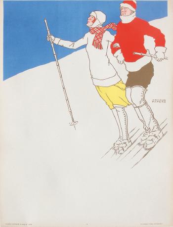Couple de skieurs by 
																	Armand Rapeno