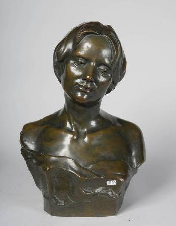 Buste de femme by 
																	Marcel Gailly