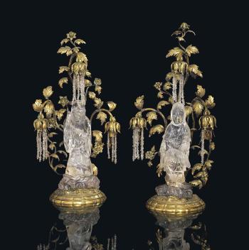 Chinoiserie candelabra by 
																	 Maison Bagues