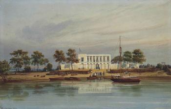 The French Fort At Dagana, Senegal by 
																	Edouard Auguste Nousveaux