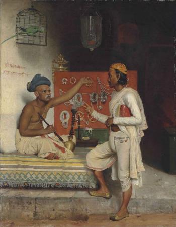 A Street seller in Bombay by 
																	Horace van Ruith