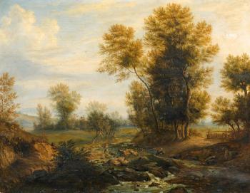Pastoral Landscape by 
																			Heinrich Dallwig