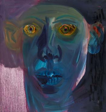 Crazy face by 
																	Rainer Fetting