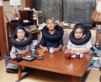 Untitled (from the series: Tire Tube Communication. Mama and Neighbours) by 
																	Tatsumi Orimoto