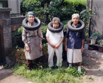 Untitled (from the series: Tire Tube Communication. Mama and Neighbours) by 
																	Tatsumi Orimoto