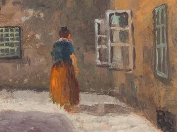 View Of a Courtyard by 
																			Jan B Minarik