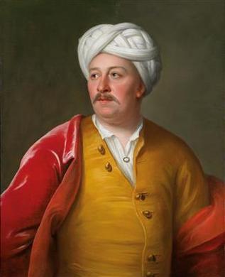 Portrait of an Ottoman dignitary by 
																	Antoine de Favray