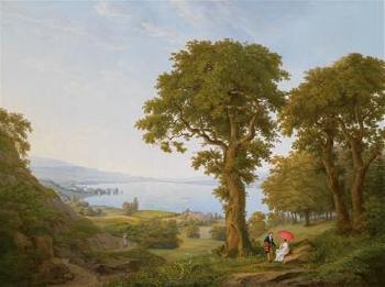 Scene of Lake Geneva by 
																	Frederic Fregevize