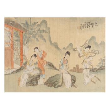 Performing ladies by 
																	 Zhouyuan Shi