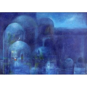 Blue Domes by 
																	Suad Al Attar