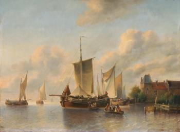 Hafenszene by 
																	Antonie Waldorp