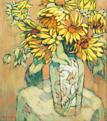 Sunflowers by 
																	 Fu Hong