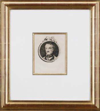 Portrait of Edgar Poe (H.2) by 
																	Edouard Manet