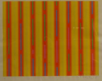 New day; Untitled (Vertical lines) by 
																			Martin Canin