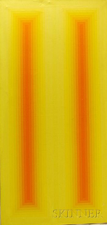 New day; Untitled (Vertical lines) by 
																			Martin Canin