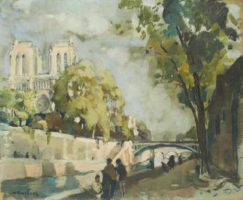Vue de Notre Dame by 
																	Henri Vincenot