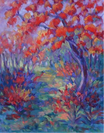 Autumn path by 
																			Joan Ayles