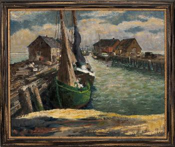 MacMillan wharf, Provincetown, Massachusetts by 
																			George Beline