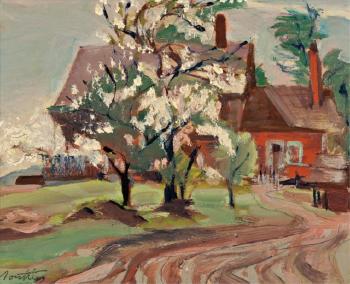 Spring Blossoms by 
																			Albert Edward Cloutier