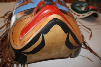 Kwagiulth killer whale mask by 
																			Randy Stiglitz