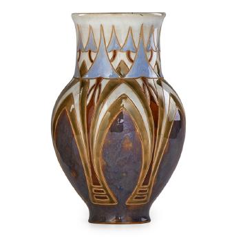 Vase with geometric decoration by 
																			Eliza Simmance