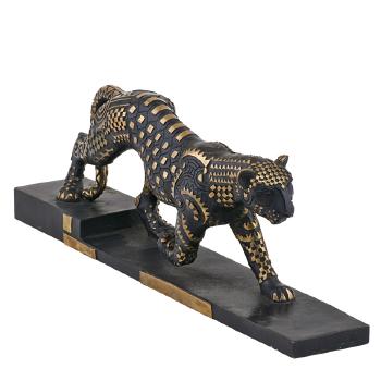 A Panther with Geometric Gilt Decoration by 
																			 Wang Jidu