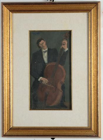 Suonatore di violino by 
																	Libero Verzetti