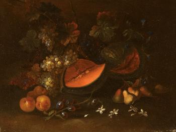 Zucche, uve bianche e nere, pere e gelsomini by 
																	Giuseppe Vincenzina
