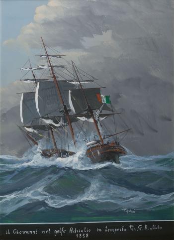 Il Giovanni nel Golfo Adriatio in tempesta by 
																	Francesco Papaluca