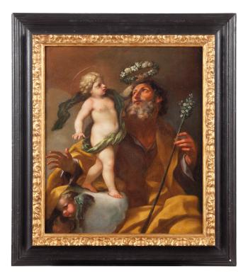 San Giuseppe e Gesu' Bambino by 
																	Giovanni Raffaelo Badarocco