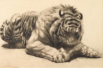 Tigre dévorant sa proie by 
																	Paul Jouve