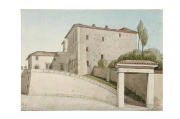 Vue de la villa Barberini by 
																	Auguste Quantinet