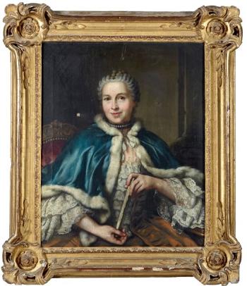 Portrait de Claudine Flachon, fille de Pierre Flachon échevin de Lyon by 
																	Donat Nonnotte