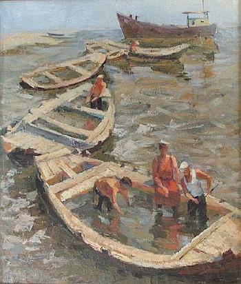 Fishermen by 
																	Nicolay Gafouroff