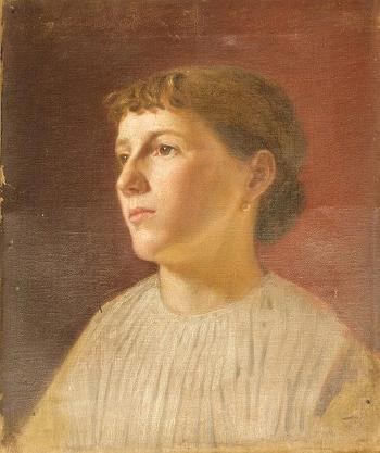Portrait of Maria Ustianovich by 
																	Kornilo Nikolaevich Ustianovich
