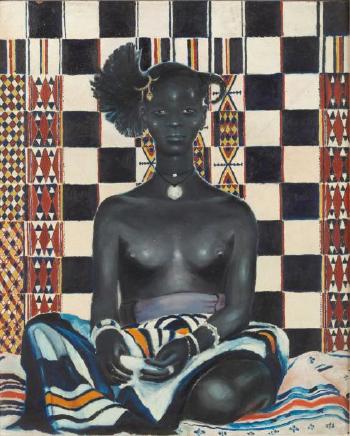 Femme assise by 
																	Roger Nivelt