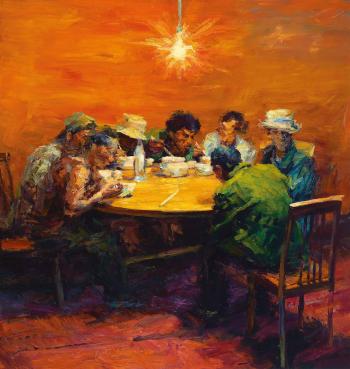 Dinner in the Evening by 
																	 Xie Dongming