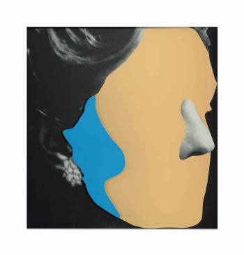 Noses and Ears, etc: Earring and Head (With Nose and Ear) by 
																	John Baldessari