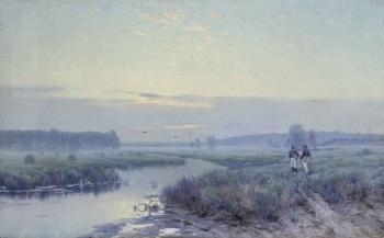 Early Morning in The Fields by 
																	Constantin Kryzhitsky