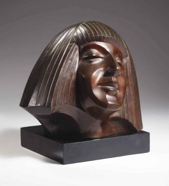Head of Darja Collin (1902-1967) by 
																	Chris Agterberg