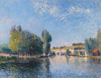 Le Loing à Moret by 
																	Alfred Sisley
