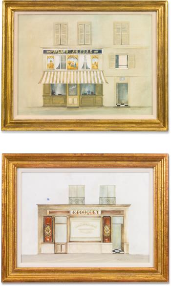A La Glaneuse, Paris; Fouquet (The Chocolate Shop); and Provincetown Houses: Three Works by 
																	Mary Faulconer