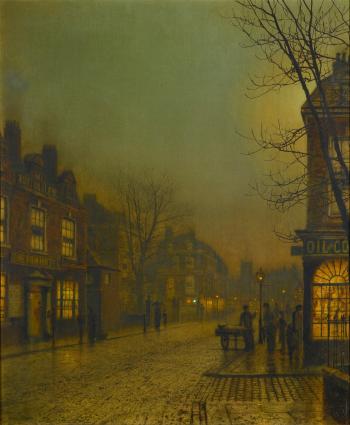 Wandsworth by Moonlight by 
																	John Atkinson Grimshaw
