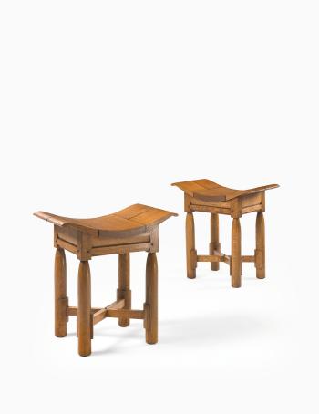 African Stools by 
																	Charles Dudouyt