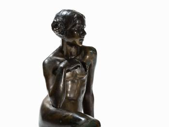 Seated Girl Nude by 
																			Robert Saake