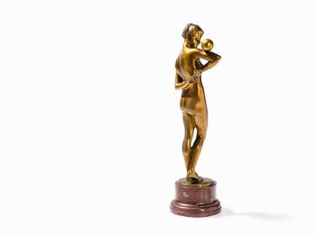 Bronze Female Nude With Ball by 
																			Sandor Jaray
