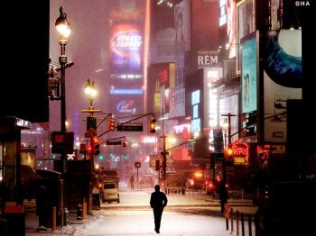 Man On Broadway by 
																			Christophe Jacrot